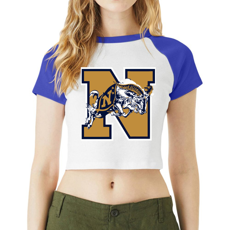 Us Naval Academy Athletic ,navi Raglan Crop Top by cm-arts | Artistshot