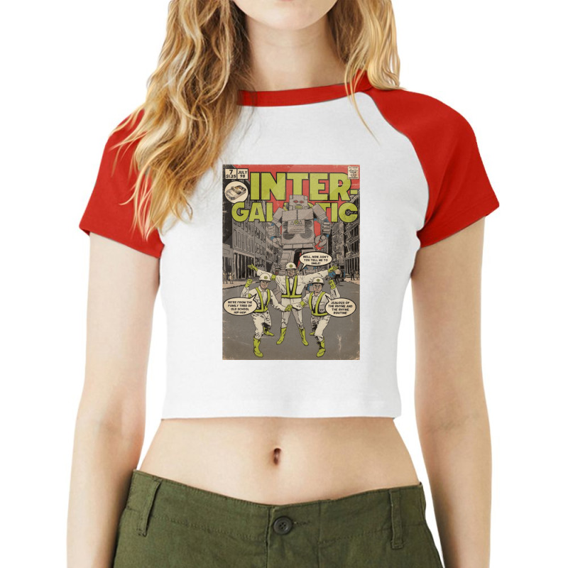 Intergalactic Comis, Inter Galactic, Intergalactic, I Love Intergalact Raglan Crop Top by SHRIIIO ARTIST | Artistshot