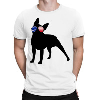 Boston Terrier Dog Usa 4th Of July American T-shirt | Artistshot