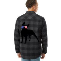 Boston Terrier Dog Usa 4th Of July American Flannel Shirt | Artistshot