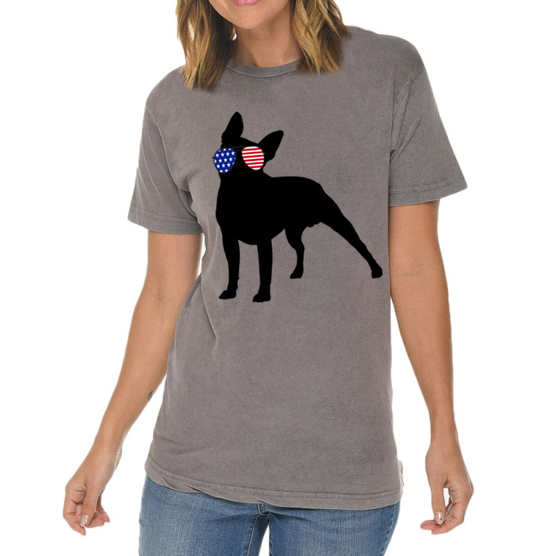 Boston Terrier Dog Usa 4th Of July American Vintage T-shirt | Artistshot