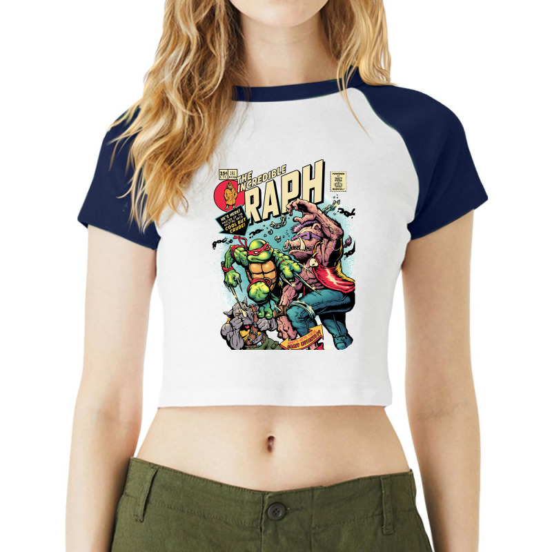 Incredible Raph Classic Raglan Crop Top by cm-arts | Artistshot