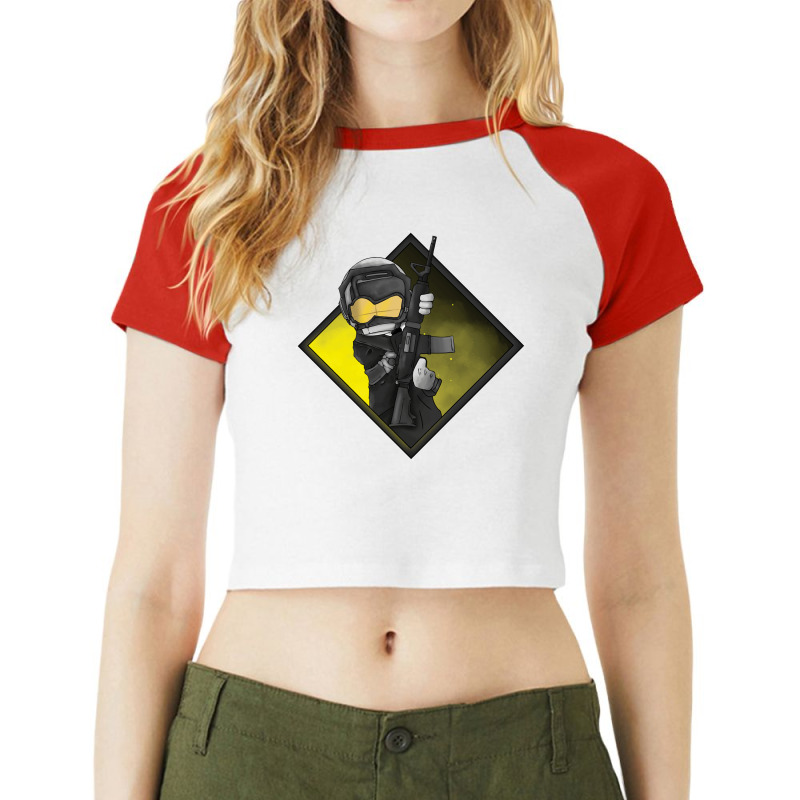 Madness Combat Aahw Engineer Grunt Art Raglan Crop Top by cm-arts | Artistshot