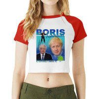 Boris Johnson, Conservative, Boris Johnson Vintage, Boris Johnson Pain Raglan Crop Top | Artistshot