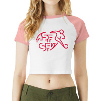 Sfv Swiss Football Raglan Crop Top | Artistshot