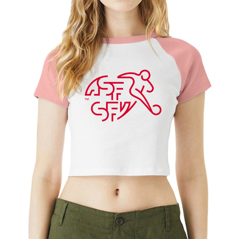 Sfv Swiss Football Raglan Crop Top by cm-arts | Artistshot