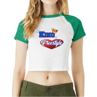 The King Of Freestyle Music Latin Hip Hop Classic Raglan Crop Top | Artistshot