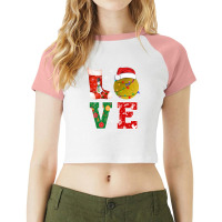 Funny Sports Lovers Gift For Christmas T  Shirt Funny Lacrosse Lover C Raglan Crop Top | Artistshot