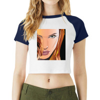 Gifts Idea Angelina Pretty Mens Womens Raglan Crop Top | Artistshot