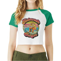 Sidewalk Surfing, Sidewalk, Surfing, The Sidewalk Surfing, Sidewalk Su Raglan Crop Top | Artistshot