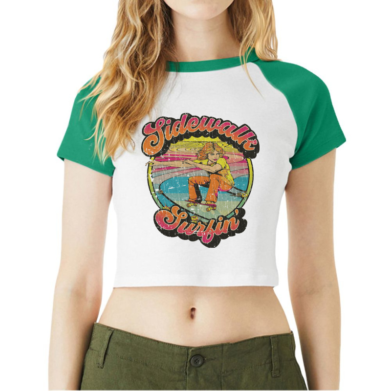 Sidewalk Surfing, Sidewalk, Surfing, The Sidewalk Surfing, Sidewalk Su Raglan Crop Top by SHPOPO12 | Artistshot