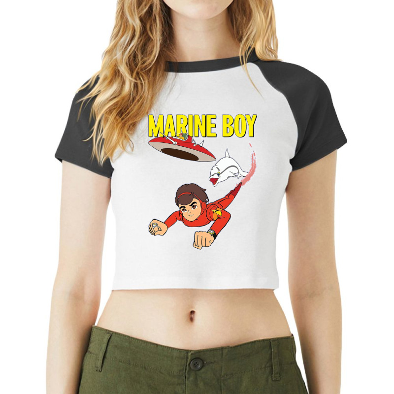 Marine Boy Classic Raglan Crop Top by cm-arts | Artistshot