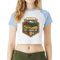 Settlements Welcome Classic Raglan Crop Top | Artistshot