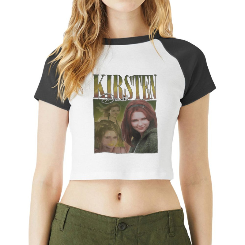 Kirsten Dunst, The Kirsten Dunst, Kirsten, Dunst, Kirsten Dunst Art, K Raglan Crop Top by SHOPWINHS | Artistshot