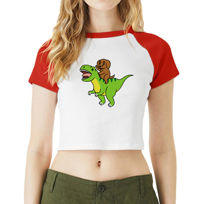 Cocker Spaniel T  Shirt1453 Raglan Crop Top by cm-arts | Artistshot