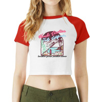 Heads Carolina Tail California Western Summer Beach Paradise Gift Raglan Crop Top | Artistshot