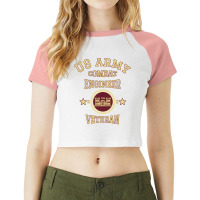 Us Army Combat Engineer Combat Engineer Veteran Gift Pullover Hoodie Raglan Crop Top | Artistshot