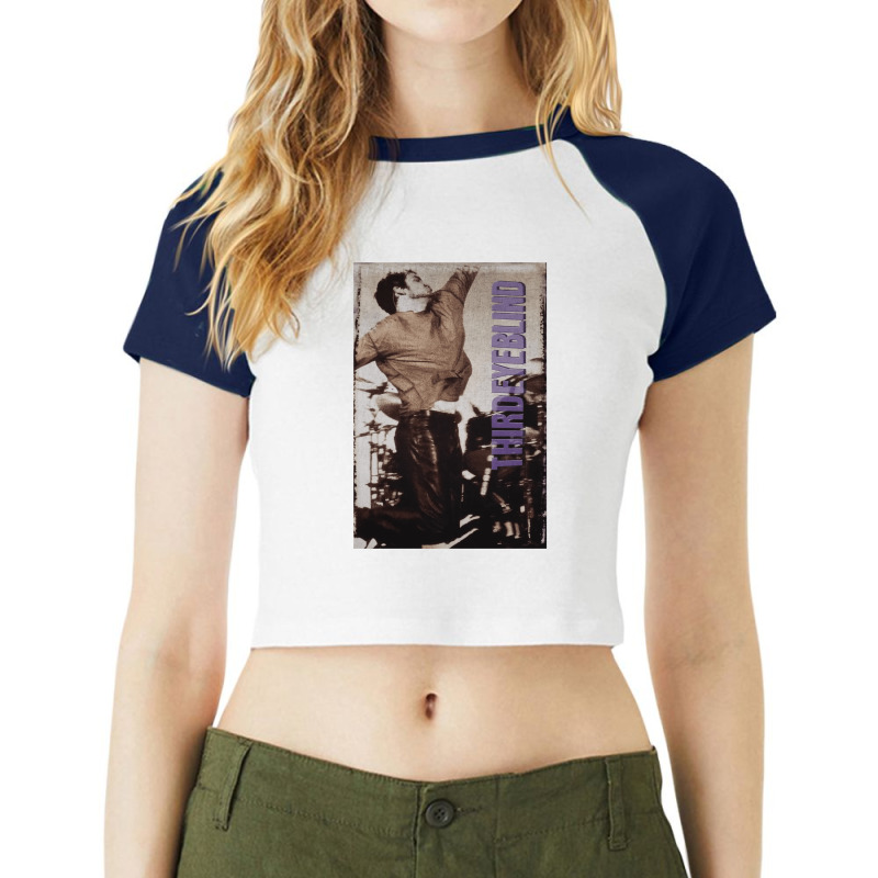 Third Eye, Blind Bonfire Tour, Third Eye Art, Third Eye Vinatge, Third Raglan Crop Top | Artistshot