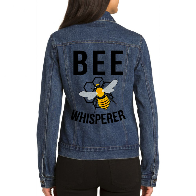 Bee Whisperer Beekeeper Apiarist Beekeeping Ladies Denim Jacket | Artistshot