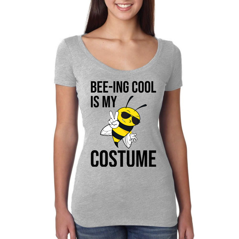 Beeing Cool Is My Costume Bee Beekeeping Halloween Women's Triblend Scoop T-shirt | Artistshot