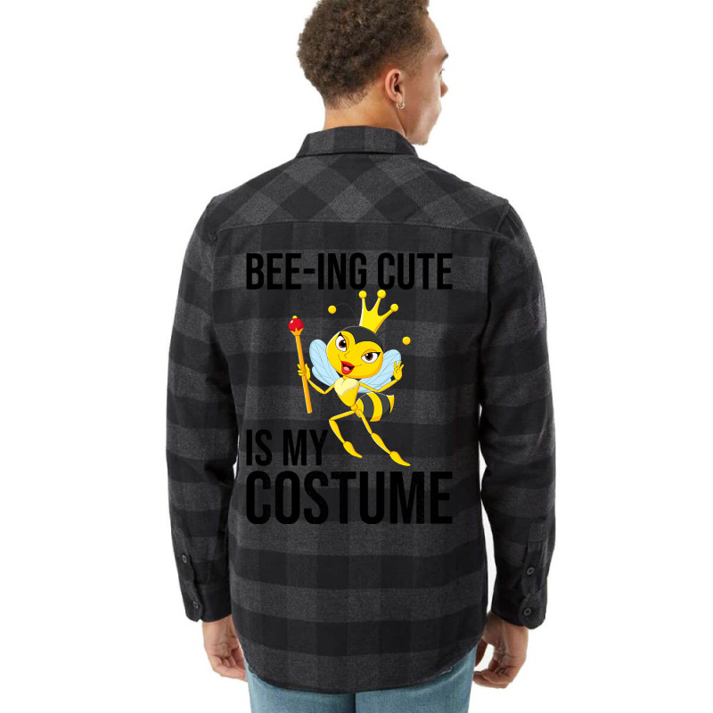 Beeing Cute Is My Costume Bee Beekeeping Halloween Flannel Shirt | Artistshot