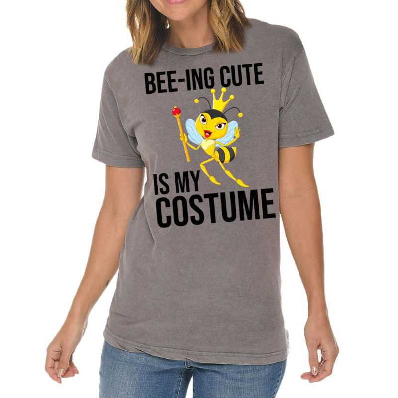 Beeing Cute Is My Costume Bee Beekeeping Halloween Vintage T-shirt | Artistshot