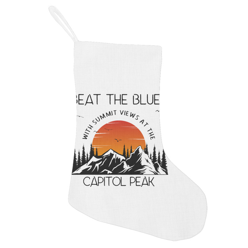 Capitol Peak Hiking And Mountain Climbing Trails Holiday Stocking | Artistshot