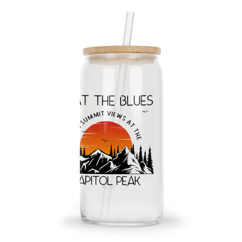 Capitol Peak Hiking And Mountain Climbing Trails Glass Tumbler | Artistshot