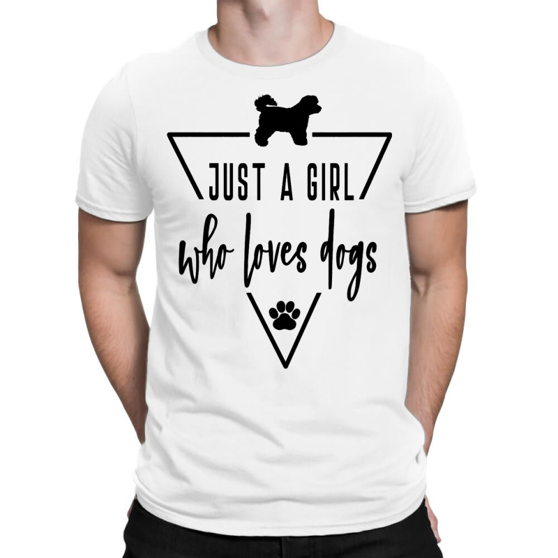 Bichon Frise Just A Girl Who Loves Dogs Mom Paw Pr T-shirt | Artistshot