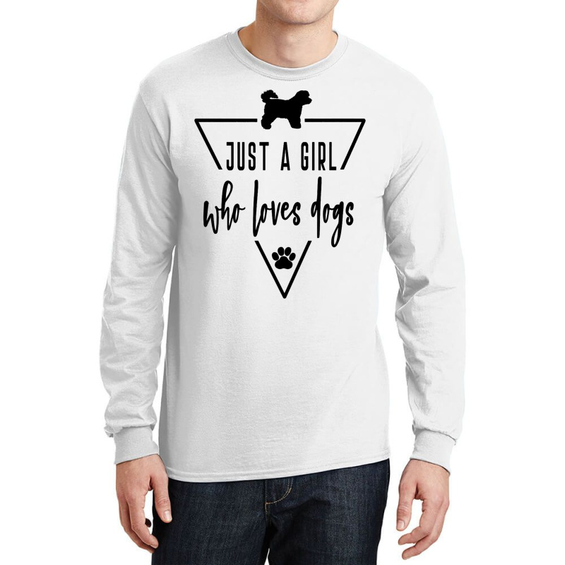 Bichon Frise Just A Girl Who Loves Dogs Mom Paw Pr Long Sleeve Shirts | Artistshot