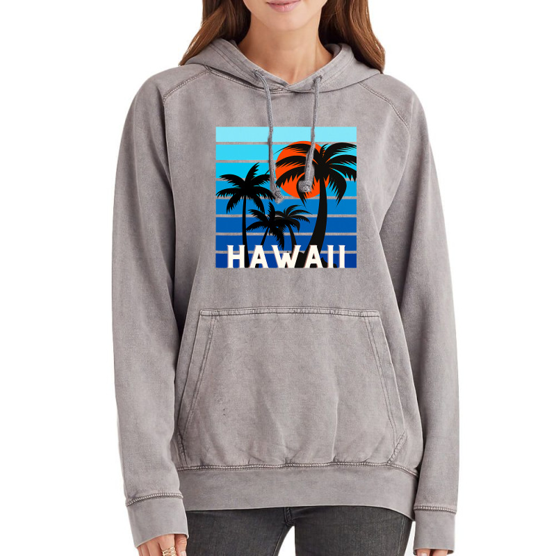 Aloha Hawaiian Spring Summer Tropical Beach Vacati Vintage Hoodie by VailNatale | Artistshot