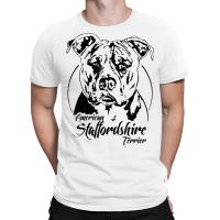 American Staffordshire Terrier Dog Breed Portrait  T-shirt | Artistshot