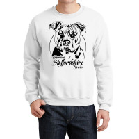 American Staffordshire Terrier Dog Breed Portrait  Crewneck Sweatshirt | Artistshot