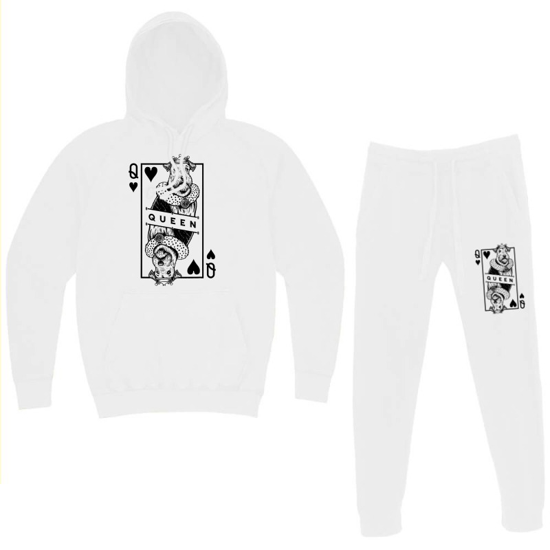 Airedale Terrier Queen Of Hearts Funny Dog Lover P Hoodie & Jogger set by EmranKwak | Artistshot