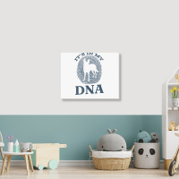 Carolina Dog Dna I Dog Fingerprint I Carolina Dog  Landscape Canvas Print | Artistshot