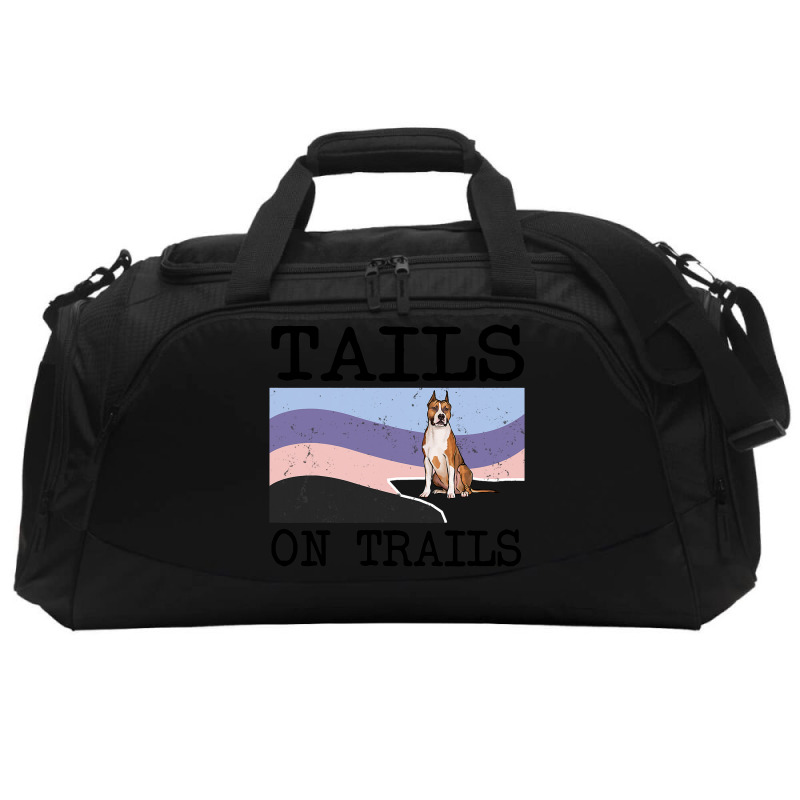 American Staffordshire Terrier Tails On Trails Fun Active Duffel | Artistshot