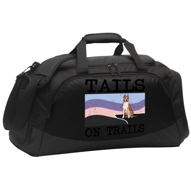 American Staffordshire Terrier Tails On Trails Fun Active Duffel | Artistshot