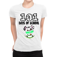 101 Days Of School Dalmatian Dog Lover Teacher Gif Ladies Fitted T-shirt | Artistshot