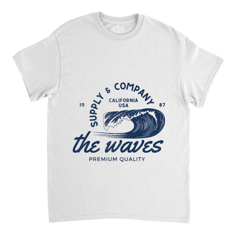 Beach Surfing Surfer Surf Waves Classic T-shirt by FinleeRoddy | Artistshot