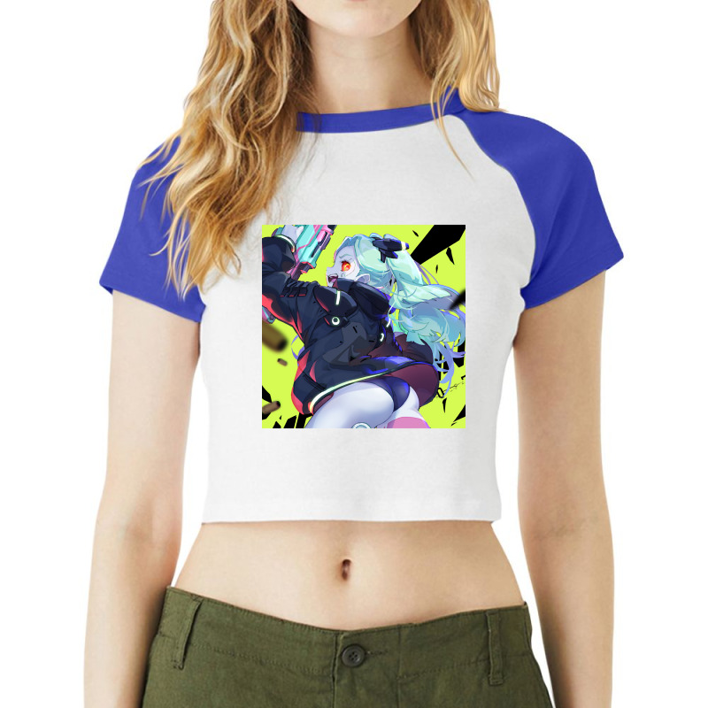 Cyberpunk Edgerunners Rebecca-mwoqs Raglan Crop Top by webberkyla | Artistshot