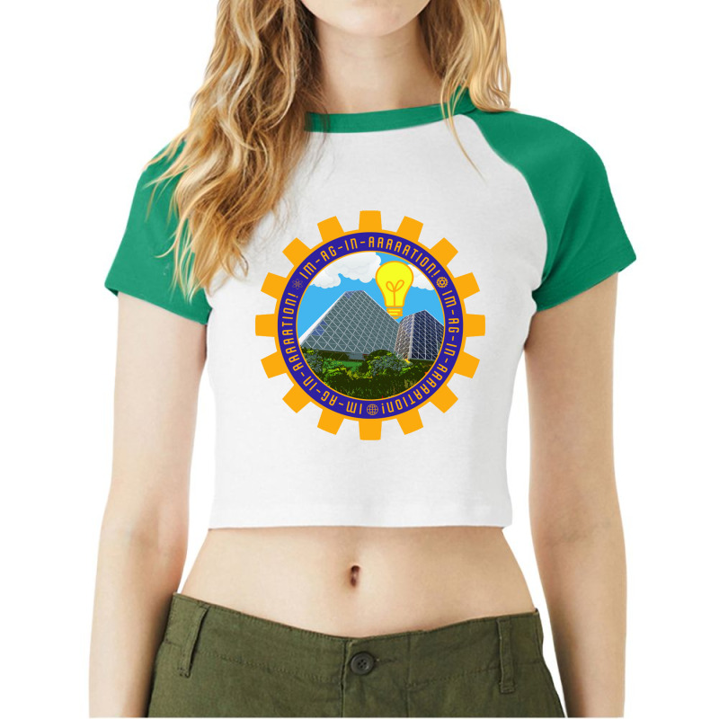 Imagination!    Epcot Center Raglan Crop Top by cm-arts | Artistshot