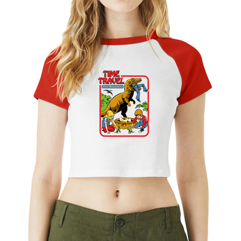 Time Travel For Beginners 1.png Raglan Crop Top by LawrenceKemp | Artistshot