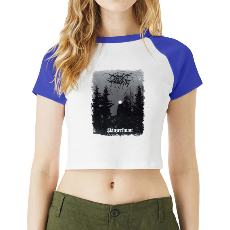 Darkthrone - Panzerfaust - Album Cover Raglan Crop Top by cm-arts | Artistshot