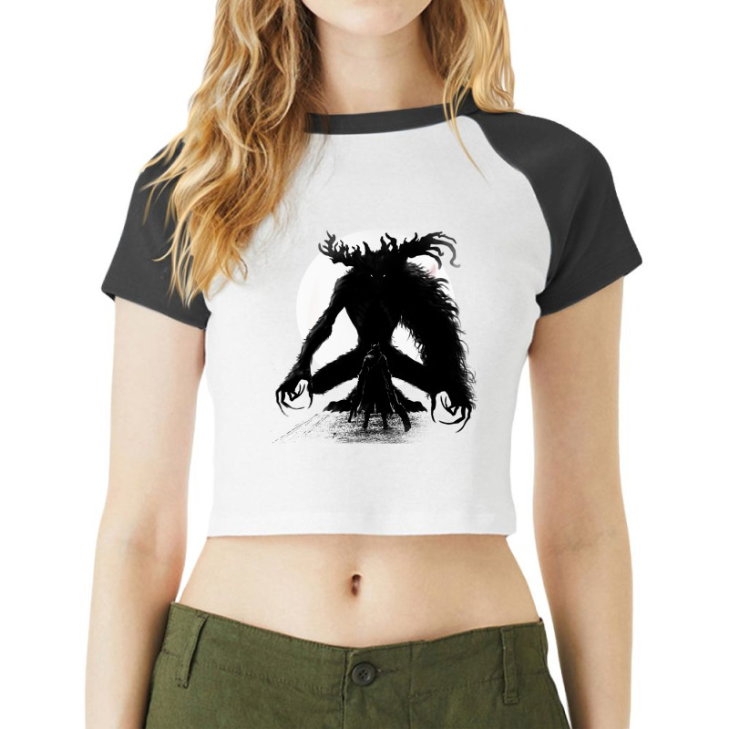 Time To Hunt Raglan Crop Top by CAROLEEGRAY | Artistshot