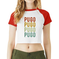 Pugo City Philippines Retro Raglan Crop Top | Artistshot