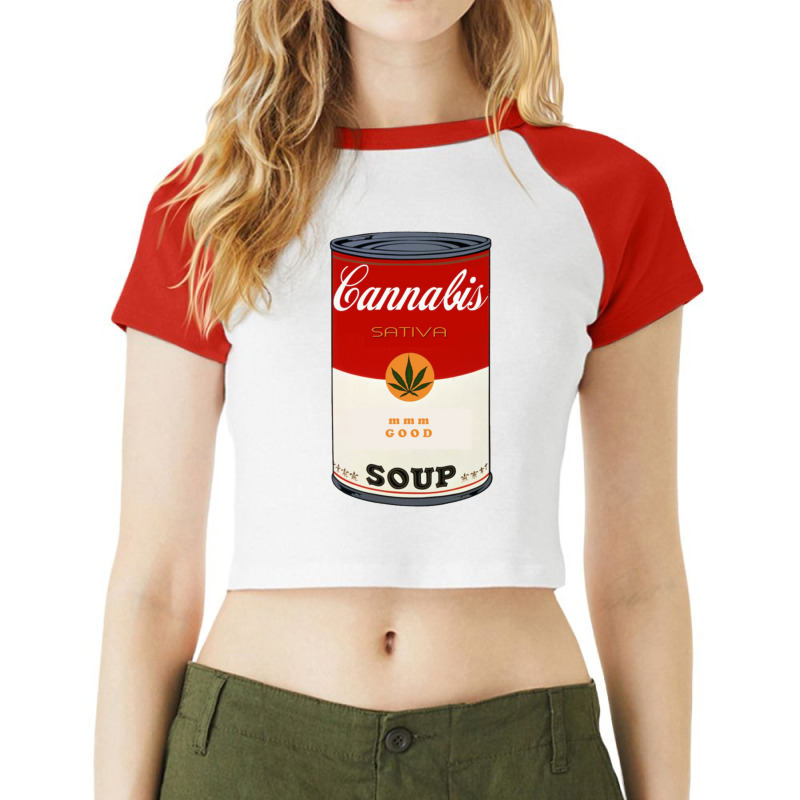 Cannabis Raglan Crop Top by cm-arts | Artistshot