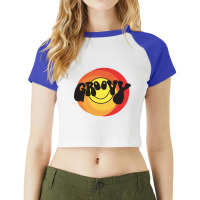 Groovy - Retro Shirt Raglan Crop Top | Artistshot