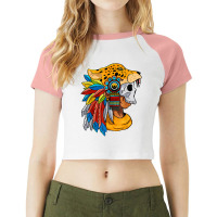 Quetzalcoatl Skull Aztec Warrior Mayan Inca Toltec T Shirt Raglan Crop Top | Artistshot