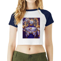 Revengee Of The Ninja 1983 Vintage Raglan Crop Top | Artistshot