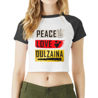 Dulzaina Music Instrument Dolçaina Spanish Music Instrument Raglan Crop Top | Artistshot